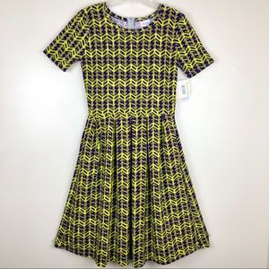 LuLaRoe Amelia Dress Graphic Print Size Small